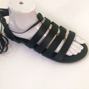 Steve Madden Black Strap Shoes